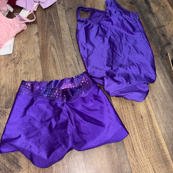 Sparkle Dance Set | Girls Size 6 | Leotard + Shorts - Picture 3 of 3